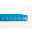 Grosgrain Lunares rosa chicle/blanco 9mm