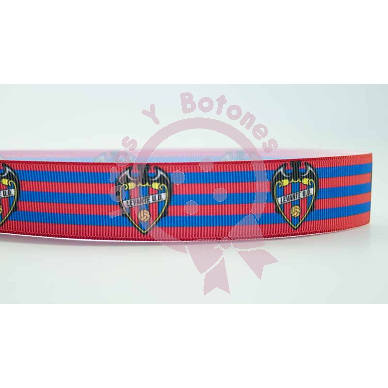 Levante Unión Deportiva 25mm Cinta grosgrain