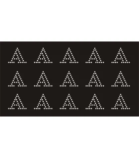 Transfer de Strass LETRAS 32mm - Varias opciones Transfer de Strass LETRAS 32mm - Varias opciones