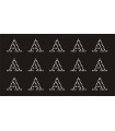 Transfer de Strass LETRAS 32mm - Varias opciones