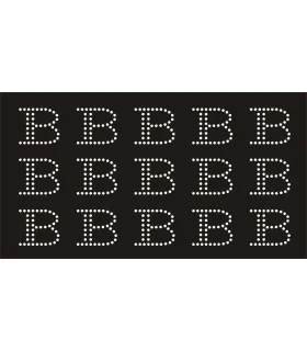 Transfer de Strass LETRAS 32mm - Varias opciones Transfer de Strass LETRAS 32mm - Varias opciones