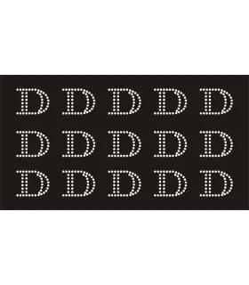 Transfer de Strass LETRAS 32mm - Varias opciones Transfer de Strass LETRAS 32mm - Varias opciones