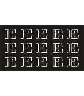 Transfer de Strass LETRAS 32mm - Varias opciones Transfer de Strass LETRAS 32mm - Varias opciones