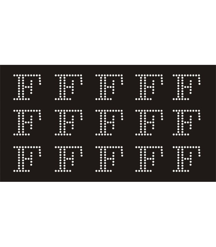 Transfer de Strass LETRAS 32mm - Varias opciones