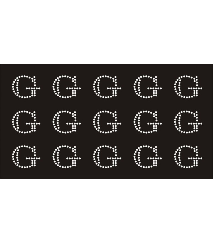 Transfer de Strass LETRAS 32mm - Varias opciones
