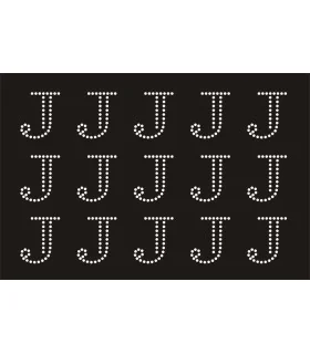 Transfer de Strass LETRAS 32mm - Varias opciones Transfer de Strass LETRAS 32mm - Varias opciones