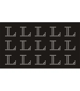 Transfer de Strass LETRAS 32mm - Varias opciones Transfer de Strass LETRAS 32mm - Varias opciones