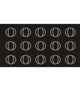 Transfer de Strass LETRAS 32mm - Varias opciones Transfer de Strass LETRAS 32mm - Varias opciones