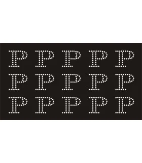 Transfer de Strass LETRAS 32mm - Varias opciones Transfer de Strass LETRAS 32mm - Varias opciones