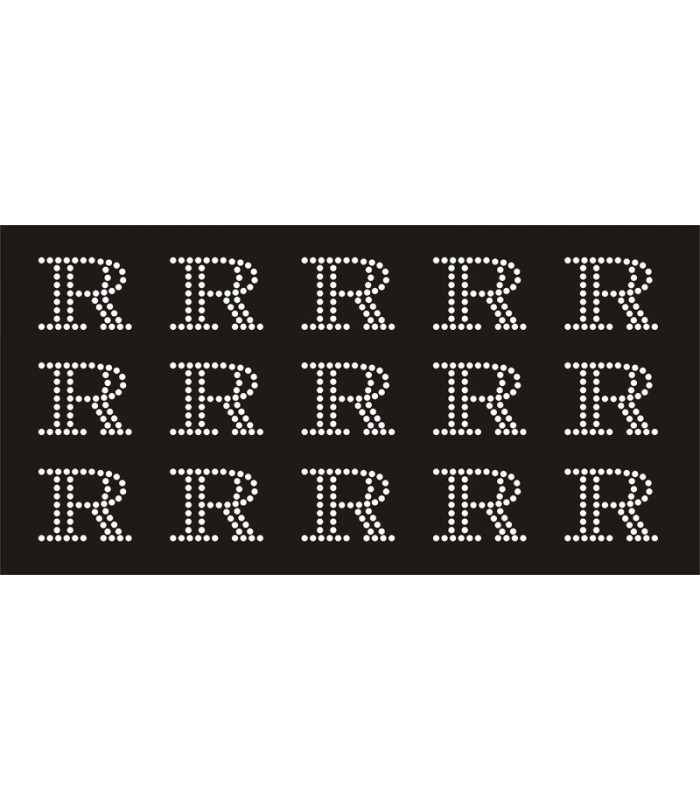 Transfer de Strass LETRAS 32mm - Varias opciones
