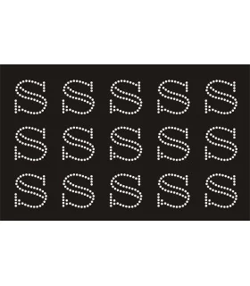 Transfer de Strass LETRAS 32mm - Varias opciones Transfer de Strass LETRAS 32mm - Varias opciones