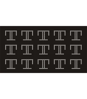 Transfer de Strass LETRAS 32mm - Varias opciones Transfer de Strass LETRAS 32mm - Varias opciones