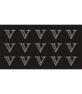 Transfer de Strass LETRAS 32mm - Varias opciones Transfer de Strass LETRAS 32mm - Varias opciones