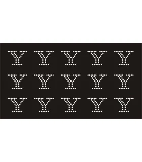 Transfer de Strass LETRAS 32mm - Varias opciones Transfer de Strass LETRAS 32mm - Varias opciones