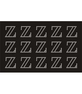 Transfer de Strass LETRAS 32mm - Varias opciones Transfer de Strass LETRAS 32mm - Varias opciones