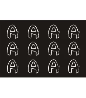 Transfer de Strass LETRAS ENGRAVER 32mm - Varias opciones Transfer de Strass LETRAS ENGRAVER 32mm - Varias opciones