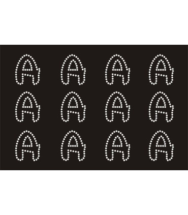Transfer de Strass LETRAS ENGRAVER 32mm - Varias opciones