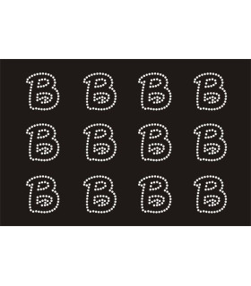 Transfer de Strass LETRAS ENGRAVER 32mm - Varias opciones