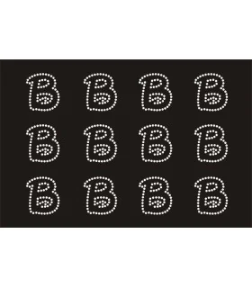 Transfer de Strass LETRAS ENGRAVER 32mm - Varias opciones Transfer de Strass LETRAS ENGRAVER 32mm - Varias opciones