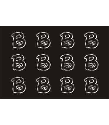 Transfer de Strass LETRAS ENGRAVER 32mm - Varias opciones