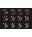 Transfer de Strass LETRAS ENGRAVER 32mm - Varias opciones