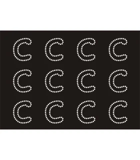 Transfer de Strass LETRAS ENGRAVER 32mm - Varias opciones Transfer de Strass LETRAS ENGRAVER 32mm - Varias opciones