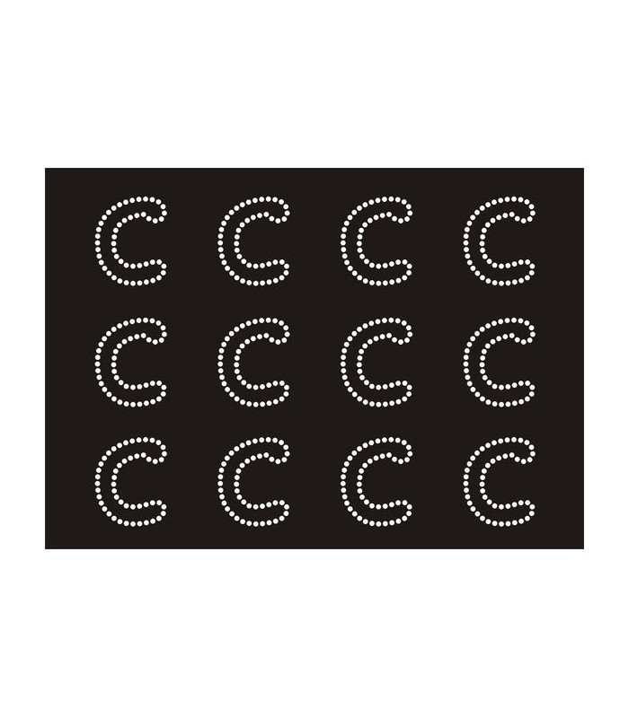 Transfer de Strass LETRAS ENGRAVER 32mm - Varias opciones