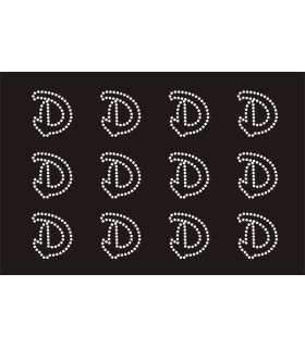 Transfer de Strass LETRAS ENGRAVER 32mm - Varias opciones