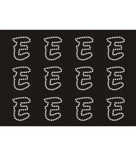 Transfer de Strass LETRAS ENGRAVER 32mm - Varias opciones Transfer de Strass LETRAS ENGRAVER 32mm - Varias opciones