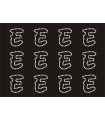 Transfer de Strass LETRAS ENGRAVER 32mm - Varias opciones