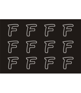 Transfer de Strass LETRAS ENGRAVER 32mm - Varias opciones