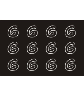 Transfer de Strass LETRAS ENGRAVER 32mm - Varias opciones