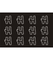 Transfer de Strass LETRAS ENGRAVER 32mm - Varias opciones