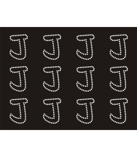 Transfer de Strass LETRAS ENGRAVER 32mm - Varias opciones