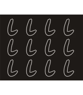 Transfer de Strass LETRAS ENGRAVER 32mm - Varias opciones Transfer de Strass LETRAS ENGRAVER 32mm - Varias opciones
