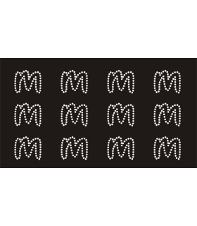 Transfer de Strass LETRAS ENGRAVER 32mm - Varias opciones