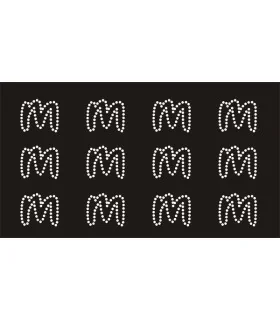 Transfer de Strass LETRAS ENGRAVER 32mm - Varias opciones Transfer de Strass LETRAS ENGRAVER 32mm - Varias opciones
