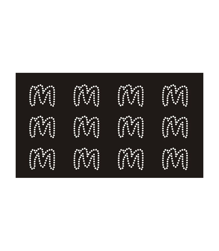 Transfer de Strass LETRAS ENGRAVER 32mm - Varias opciones