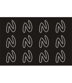 Transfer de Strass LETRAS ENGRAVER 32mm - Varias opciones Transfer de Strass LETRAS ENGRAVER 32mm - Varias opciones