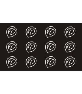 Transfer de Strass LETRAS ENGRAVER 32mm - Varias opciones
