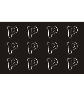 Transfer de Strass LETRAS ENGRAVER 32mm - Varias opciones
