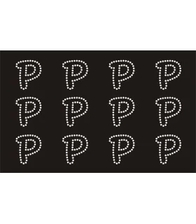 Transfer de Strass LETRAS ENGRAVER 32mm - Varias opciones Transfer de Strass LETRAS ENGRAVER 32mm - Varias opciones
