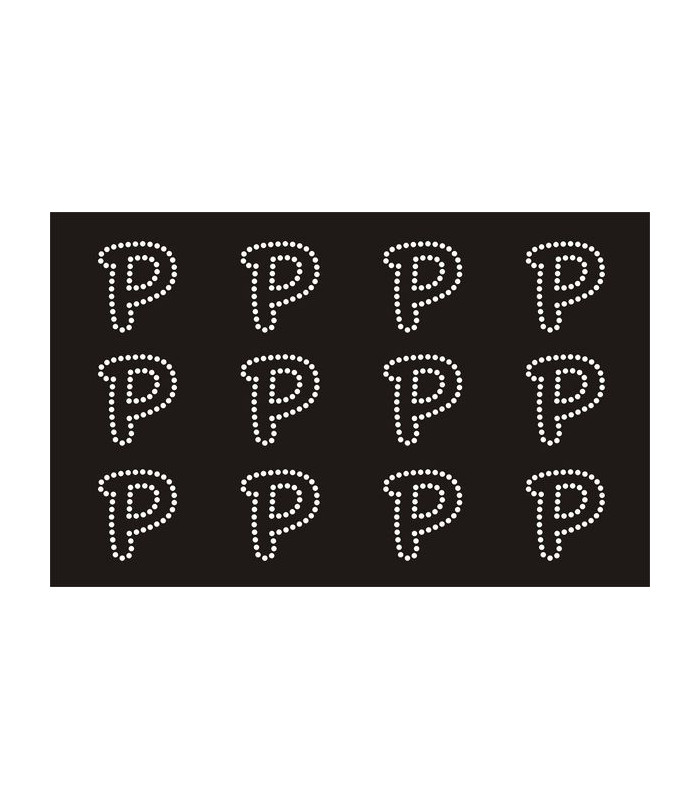 Transfer de Strass LETRAS ENGRAVER 32mm - Varias opciones