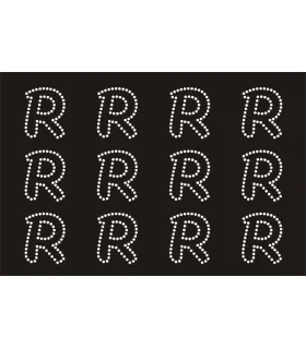 Transfer de Strass LETRAS ENGRAVER 32mm - Varias opciones Transfer de Strass LETRAS ENGRAVER 32mm - Varias opciones