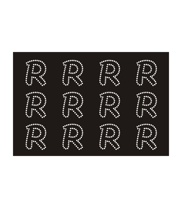 Transfer de Strass LETRAS ENGRAVER 32mm - Varias opciones
