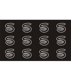 Transfer de Strass LETRAS ENGRAVER 32mm - Varias opciones