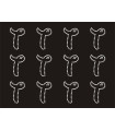 Transfer de Strass LETRAS ENGRAVER 32mm - Varias opciones