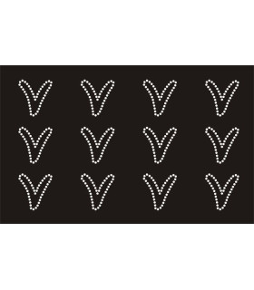 Transfer de Strass LETRAS ENGRAVER 32mm - Varias opciones
