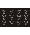 Transfer de Strass LETRAS ENGRAVER 32mm - Varias opciones