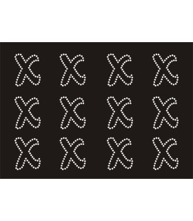 Transfer de Strass LETRAS ENGRAVER 32mm - Varias opciones
